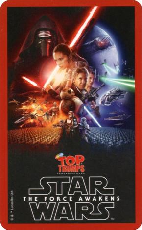 2016 Top Trumps Star Wars The Force Awakens #NNO Supreme Leader Snoke Back