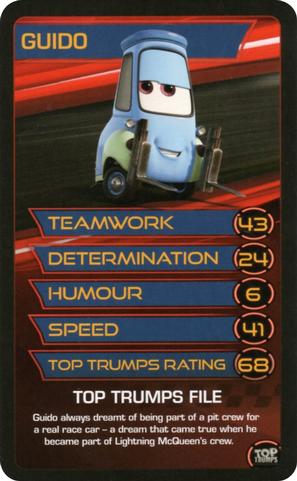 2017 Top Trumps Disney Pixar Cars 3 #NNO Guido Front