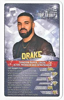 2019 Top Trumps Limited Editions Celebrities #NNO Drake Front