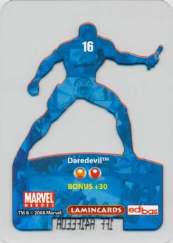 2008 Edibas Lamincards Marvel Heroes #16 Daredevil Back