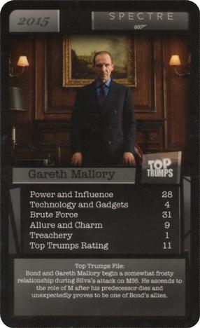 2016 Top Trumps 007 #NNO Gareth Mallory Front