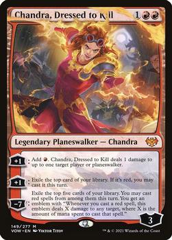 2021 Magic The Gathering Innistrad: Crimson Vow #149 Chandra, Dressed to Kill Front