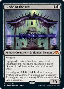 2022 Magic: The Gathering Kamigawa Neon Dynasty #89 Blade of the Oni Front