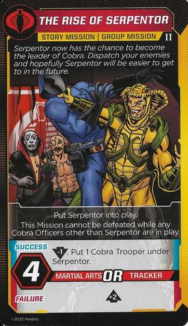 2022 G.I. Joe: Shadow Of The Serpent - Missions #NNO The Rise Of Serpentor Front