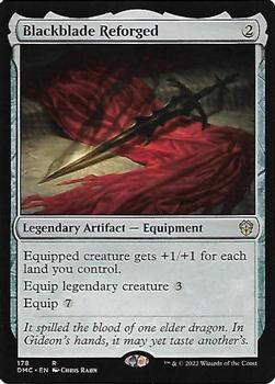 2022 Magic The Gathering Dominaria United Commander #178 Blackblade Reforged Front