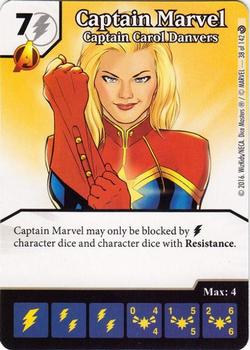 2016 Dice Masters Civil War #38/142 Captain Marvel Front