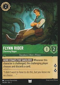 2023 Disney Lorcana TCG: The First Chapter #74/204 Flynn Rider - Charming Rogue Front