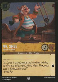 2023 Disney Lorcana TCG: The First Chapter - Foil #15/204 Mr. Smee - Loyal First Mate Front