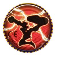 1996 Yu-Gi-Oh! Cheetos Metal Tazo - Shadow Tazo #93 Amazoness Fighter Back