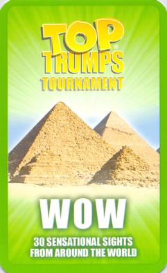 2009 Top Trumps Tournament Wow #NNO Statue of Liberty Back