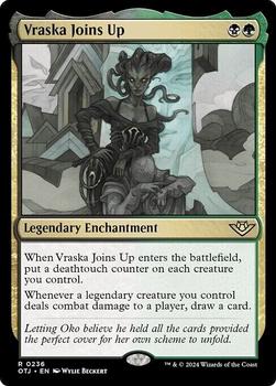 2024 Magic: The Gathering Outlaws of Thunder Junction #236 Vraska Joins Up Front