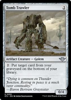 2024 Magic: The Gathering Outlaws of Thunder Junction #250 Tomb Trawler Front