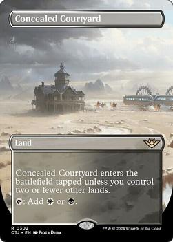 2024 Magic: The Gathering Outlaws of Thunder Junction #302 Concealed Courtyard Front