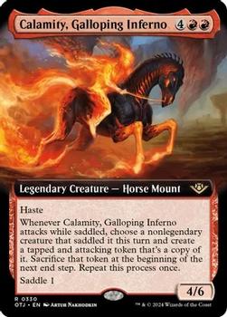 2024 Magic: The Gathering Outlaws of Thunder Junction #330 Calamity, Galloping Inferno Front