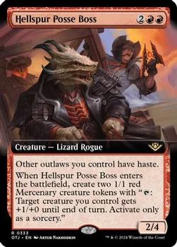 2024 Magic: The Gathering Outlaws of Thunder Junction #333 Hellspur Posse Boss Front