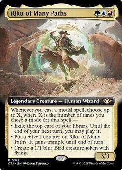 2024 Magic: The Gathering Outlaws of Thunder Junction #361 Riku of Many Paths Front
