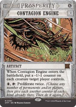 2024 Magic: The Gathering Outlaws of Thunder Junction - Breaking News #61 Contagion Engine Front
