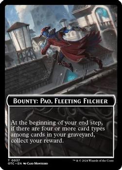 2024 Magic: The Gathering Outlaws of Thunder Junction - Commander Deck Tokens #0037 Bounty: Paq, Fleeting Filcher Front