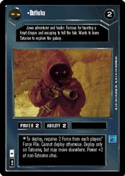 1995 Decipher Star Wars CCG Premiere Limited #NNO Dathcha Front