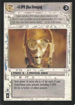 1995 Decipher Star Wars CCG Premiere Limited #NNO C-3PO Front