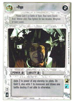 1996 Decipher Star Wars CCG Premiere Unlimited #NNO Pops Front