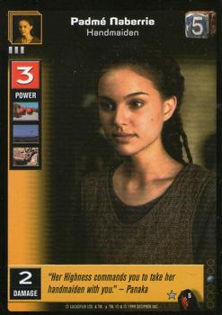 1999 Decipher Young Jedi: Menace of Darth Maul #5 Padmé Naberrie, Handmaiden Front