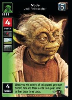 2000 Decipher Young Jedi: Duel of the Fates #7 Yoda, Jedi Philosopher Front
