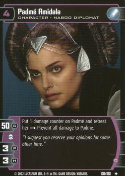 2002 Wizards of the Coast Star Wars: Attack of the Clones TCG #100 Padme Amidala Front