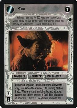 2000 Decipher Star Wars CCG Reflections A Collector’s Bounty #NNO Yoda Front