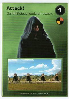 1999 Decipher Star Wars CCG Episode 1 #NNO Attack!  [1 Darth Sidious]         Attack: Naboo Front