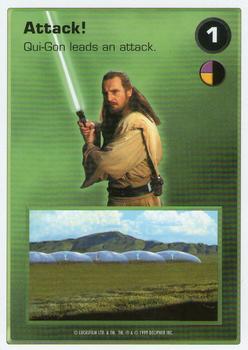 1999 Decipher Star Wars CCG Episode 1 #NNO Attack!  [1 Qui-Gon Jinn]          Attack: Naboo Front