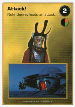 1999 Decipher Star Wars CCG Episode 1 #NNO Attack!  [2 Nute Gunray]           Attack: Tatooine Front