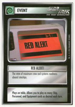 1994 Decipher Star Trek Premiere Edition White Border #NNO Red Alert! Front