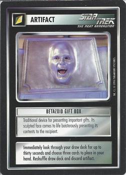 1994 Decipher Star Trek Premiere Edition Black Border #NNO Betazoid Gift Box Front