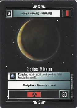 1994 Decipher Star Trek Premiere Edition Black Border #NNO Cloaked Mission Front