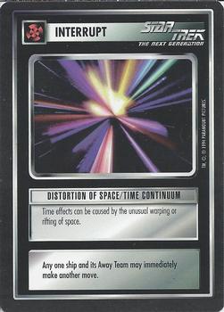 1994 Decipher Star Trek Premiere Edition Black Border #NNO Distortion of Space/Time Continuum Front