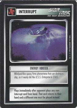 1994 Decipher Star Trek Premiere Edition Black Border #NNO Energy Vortex Front
