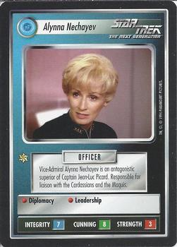 1994 Decipher Star Trek Premiere Edition Black Border #NNO Alynna Nechayev Front