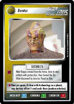 1995 Decipher Star Trek Alternate Universe #NNO Boratus Front