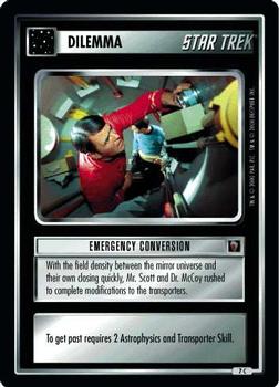 2000 Decipher Star Trek Mirror Mirror #7 Emergency Conversion Front