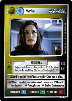 2001 Decipher Star Trek The Borg #108 Marika (Personnel Non-Aligned) Front