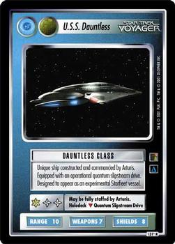 2001 Decipher Star Trek The Borg #131 U.S.S. Dauntless (Ship Federation) Front