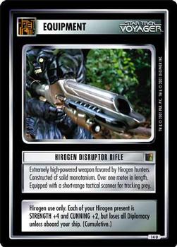 2001 Decipher Star Trek The Borg #14 Hirogen Disruptor Rifle (Equipment) Front