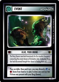 2001 Decipher Star Trek The Borg #18 Alas, Poor Drone (Event) Front