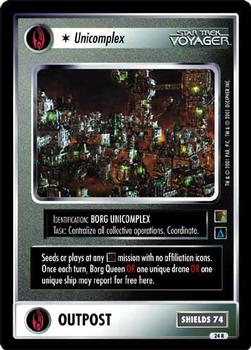2001 Decipher Star Trek The Borg #24 Unicomplex (Outpost) Front