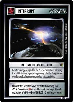 2001 Decipher Star Trek The Borg #34 Multivector Assault Mode (Interrupt) Front