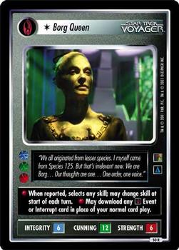 2001 Decipher Star Trek The Borg #50 Borg Queen (Personnel Borg) Front