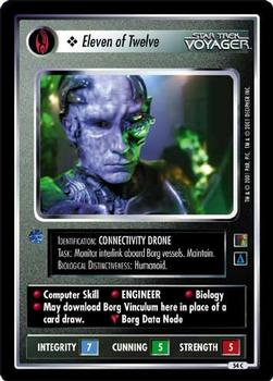 2001 Decipher Star Trek The Borg #54 Eleven of Twelve  (Personnel Borg) Front