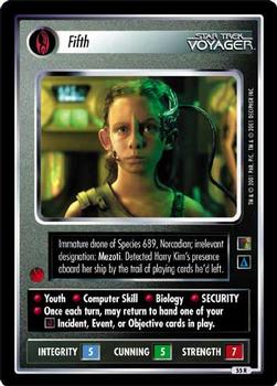2001 Decipher Star Trek The Borg #55 Fifth  (Personnel Borg) Front