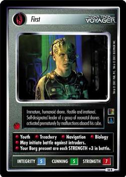 2001 Decipher Star Trek The Borg #56 First  (Personnel Borg) Front